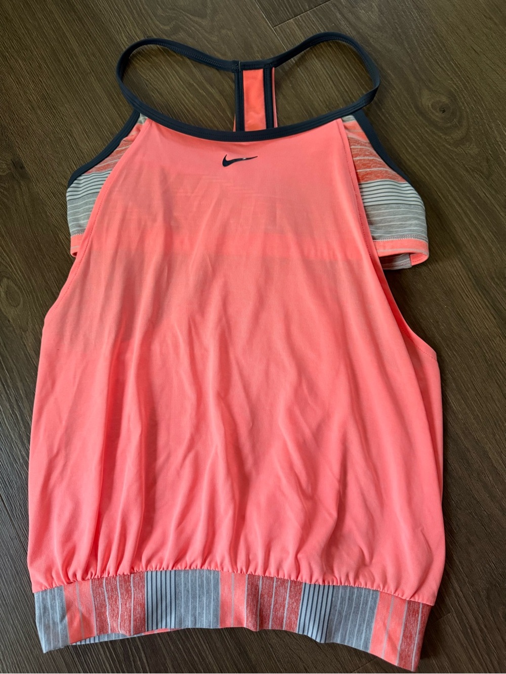 Nike Women's Athletic Workout Tank With Built In Sports Bra Pink Size Large